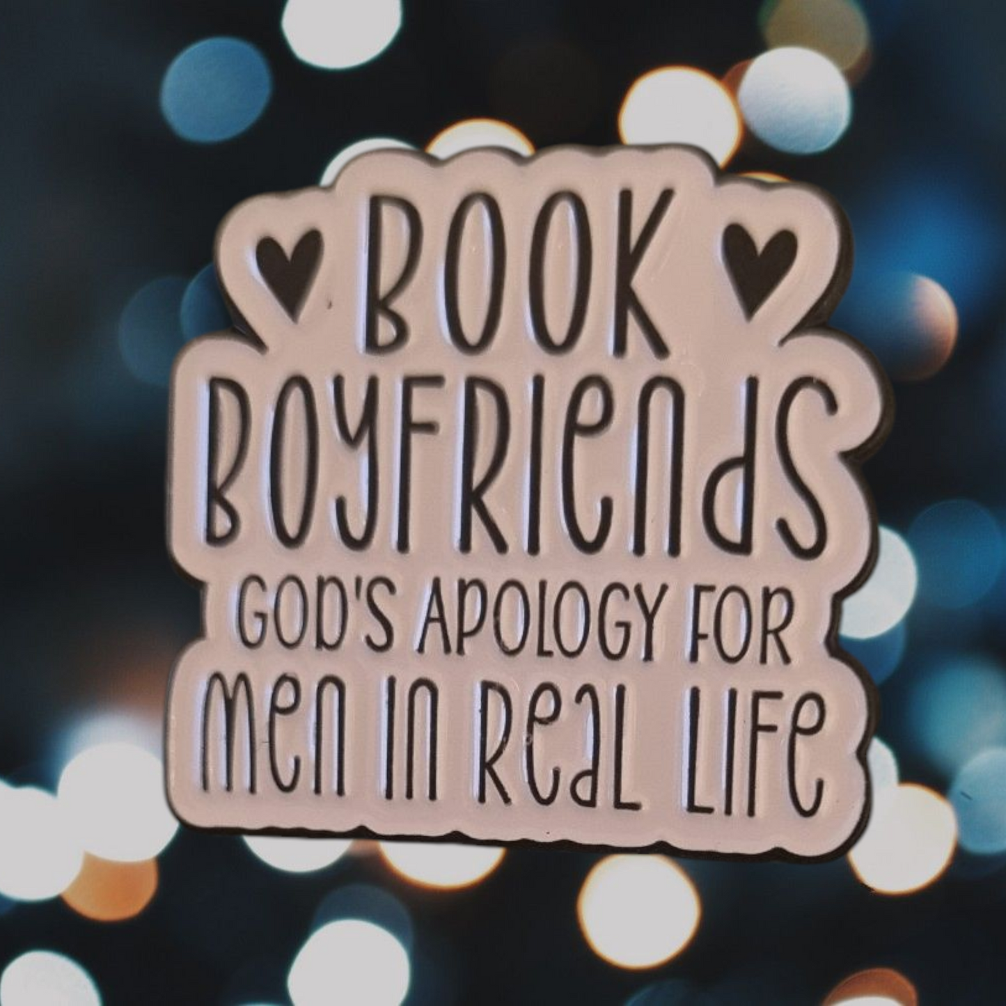 Book Boyfriends Metal Pin