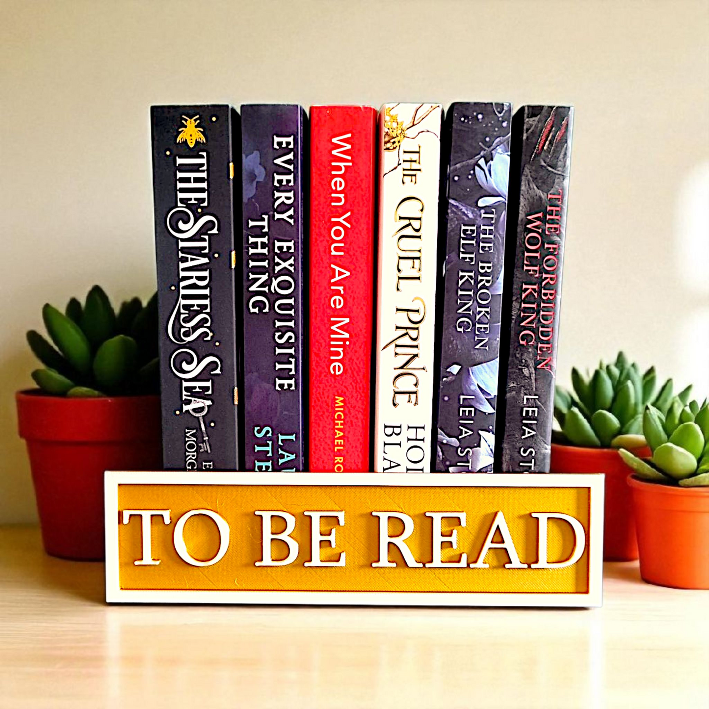 TO BE READ Bookshelf Street Sign