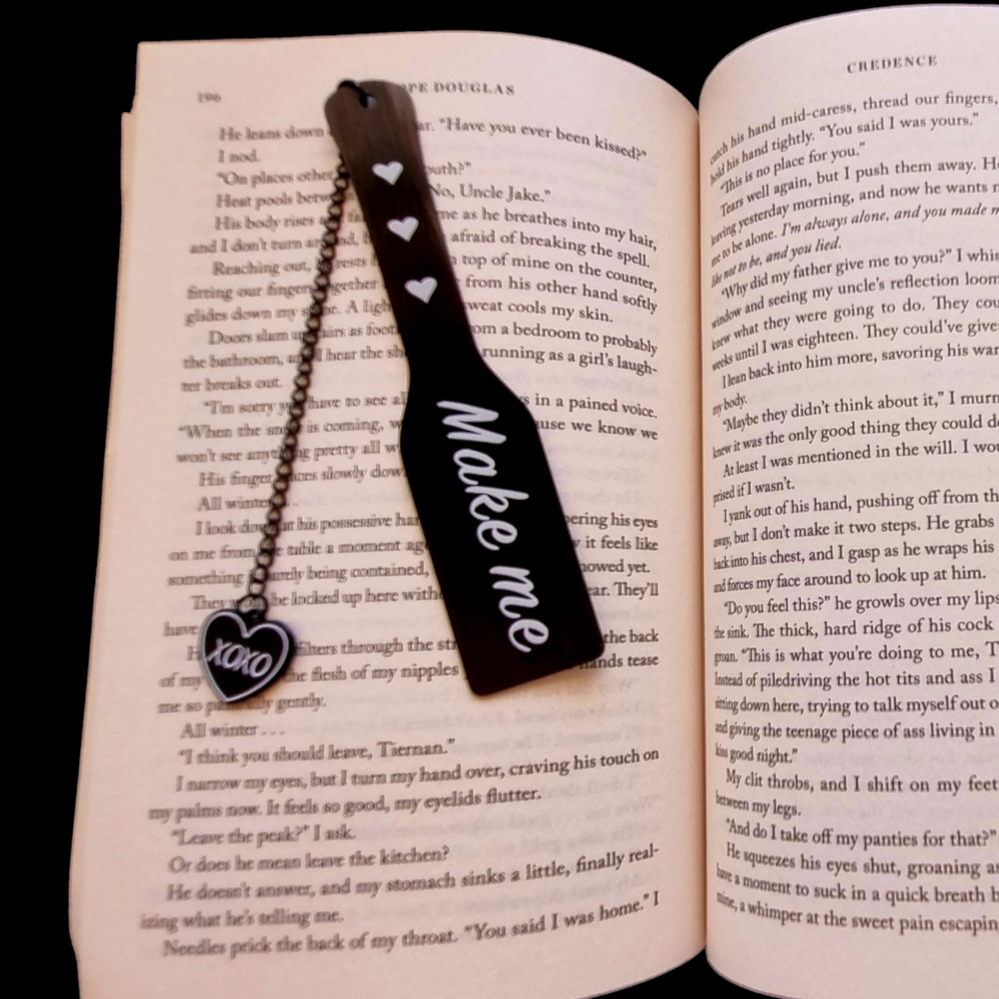 Make Me/Good Girl Metal Spicy Bookmarks.