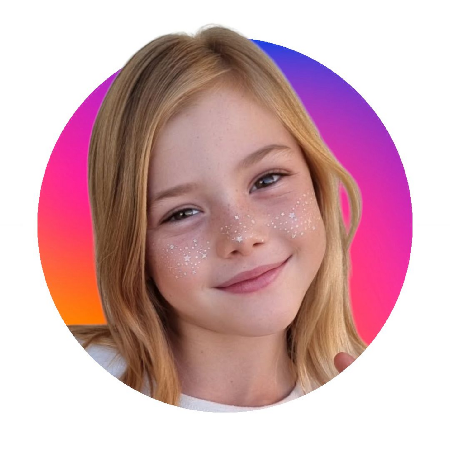 Temporary Face Glitter Freckle Tattoo's x3 pack
