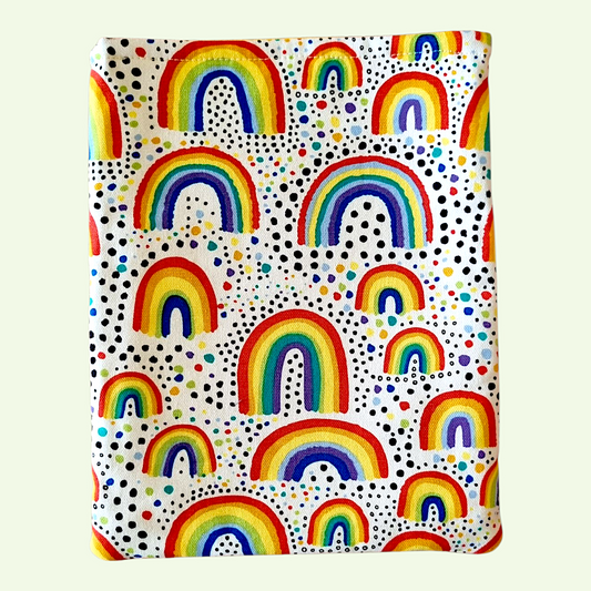 Small Book/Kindle Sleeve - Rainbows