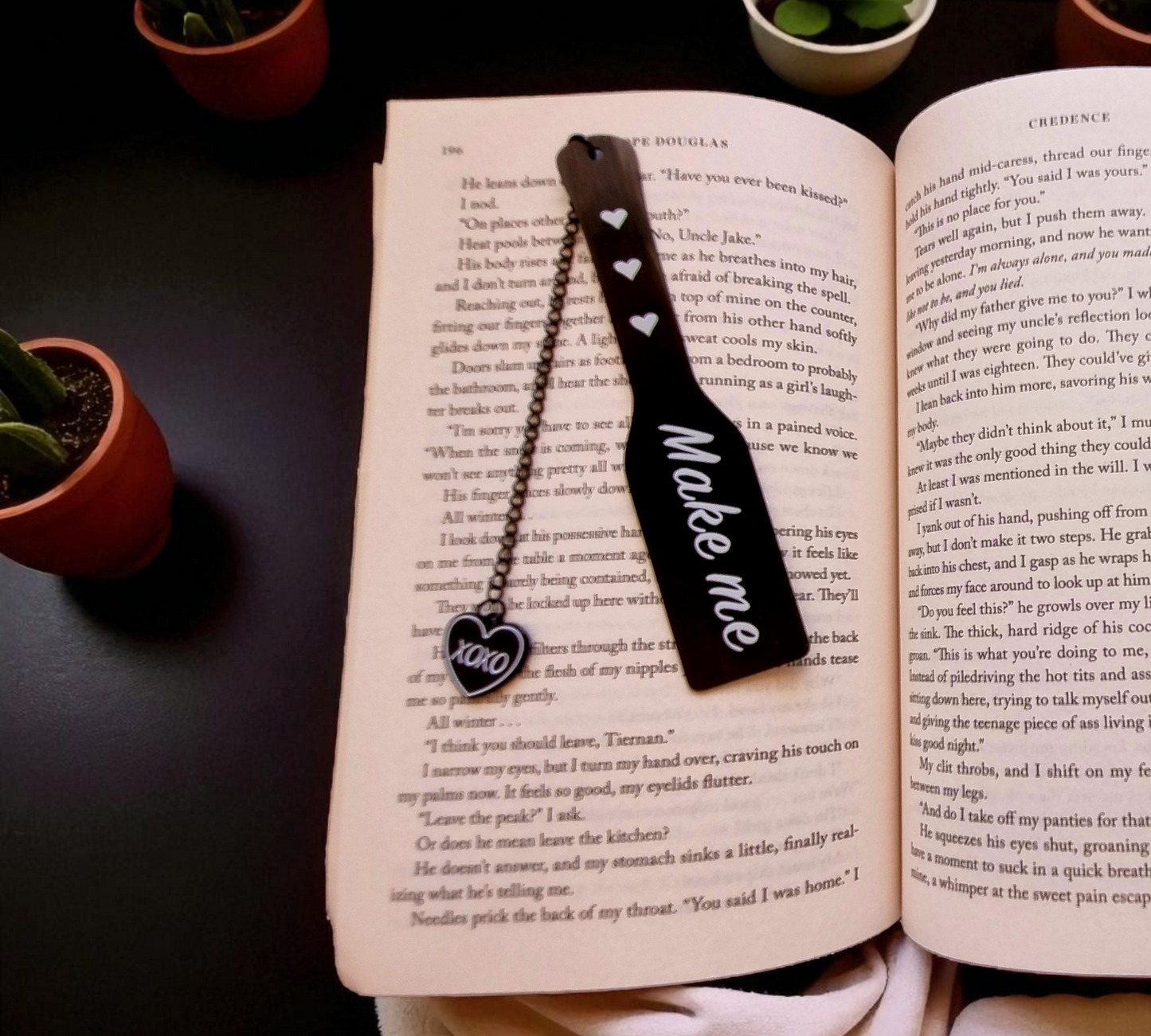 Make Me/Good Girl Metal Spicy Bookmarks.