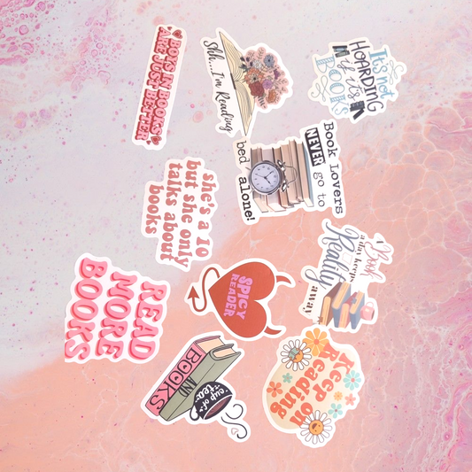 Bookish Stickers - Random pack of 10