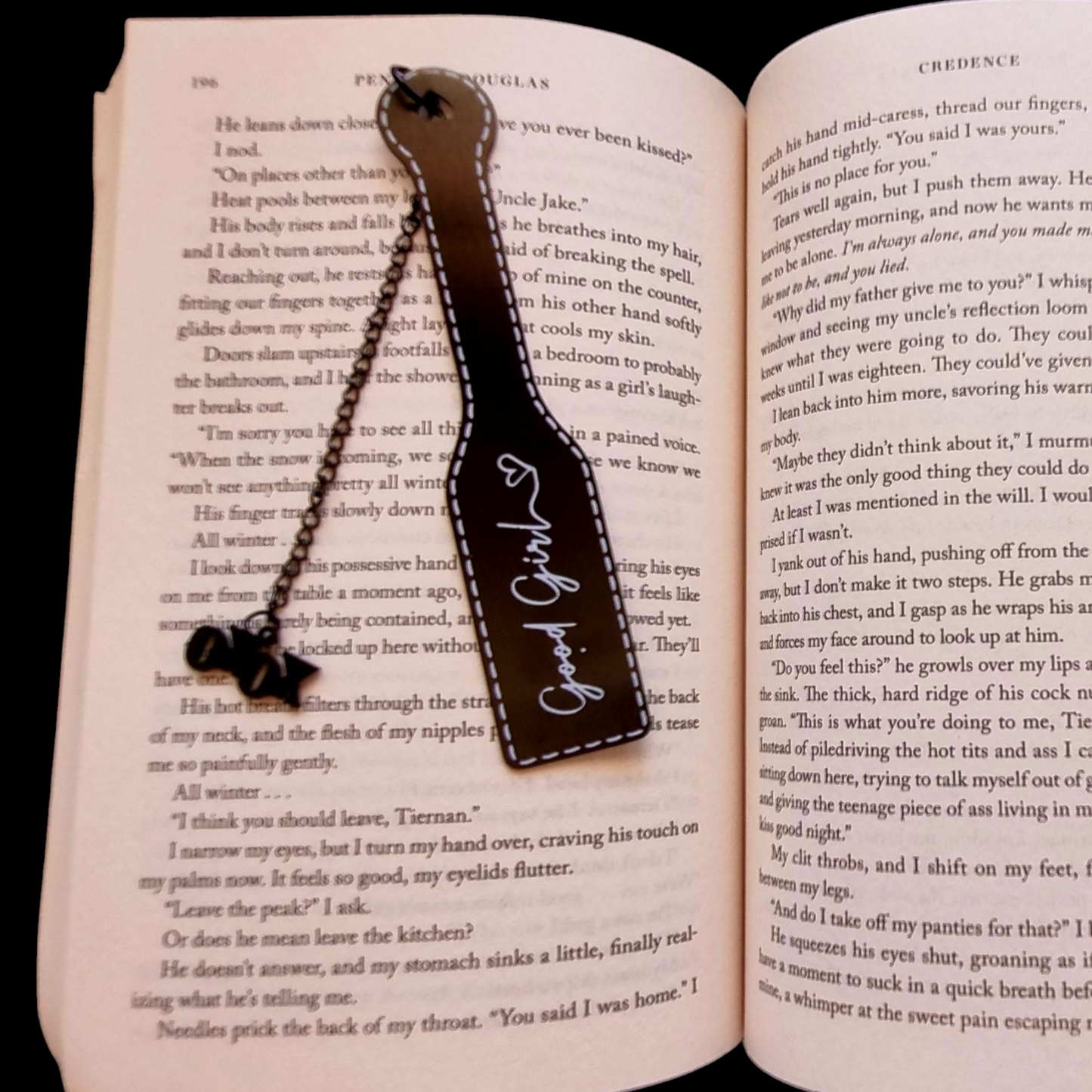 Make Me/Good Girl Metal Spicy Bookmarks.