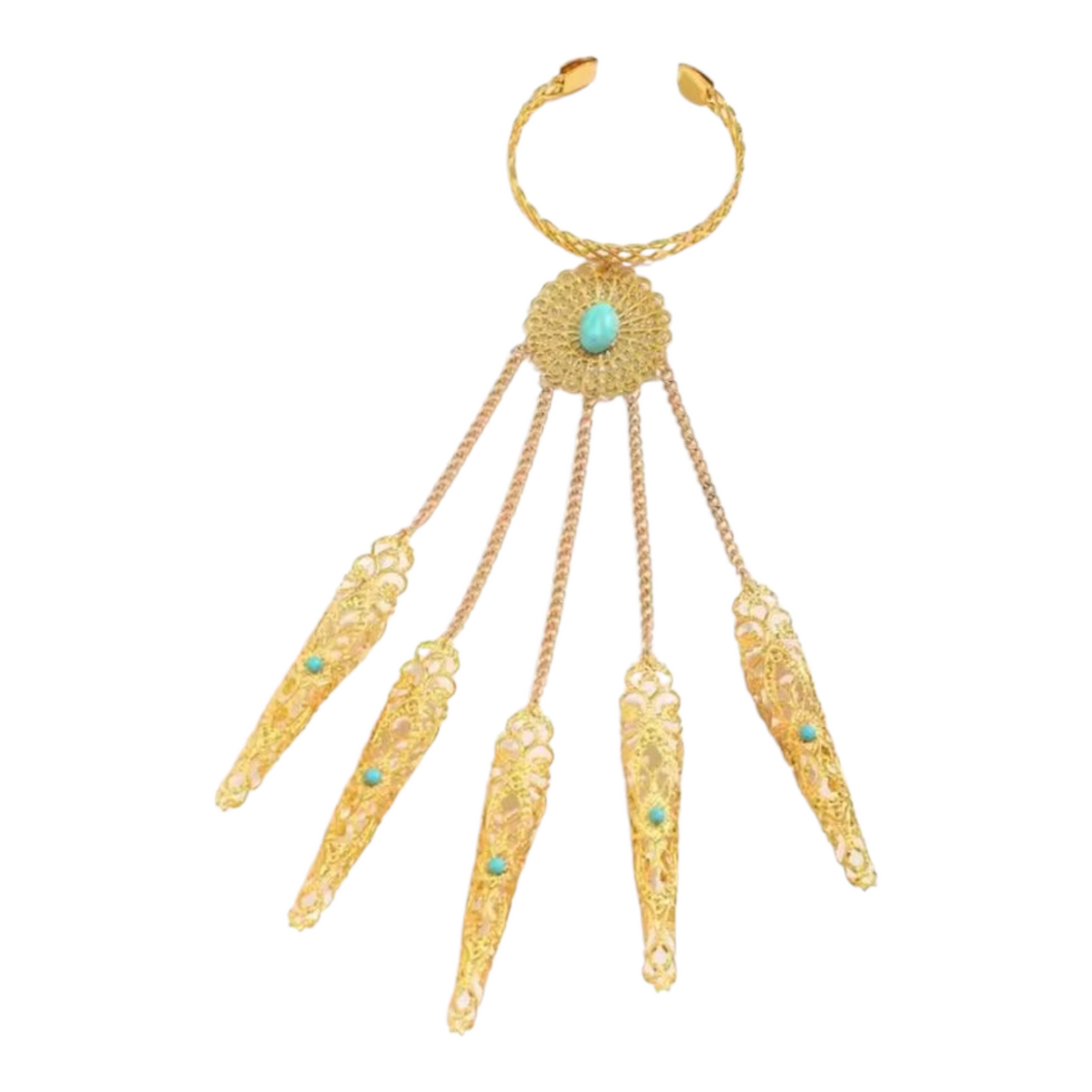 Gold Fae Hand Jewellery